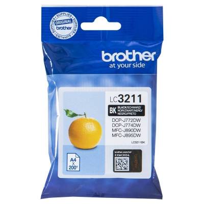 Cartucho de tinta original brother lc-3211bk/ negro