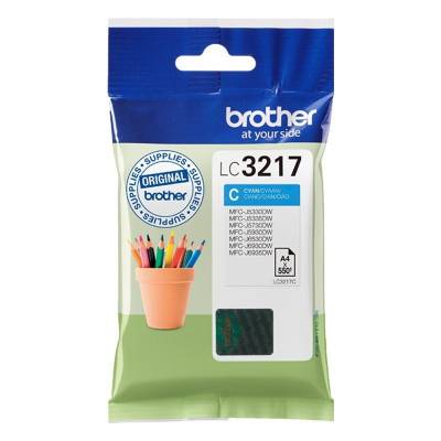 Cartucho de tinta original brother lc-3217c/ cian