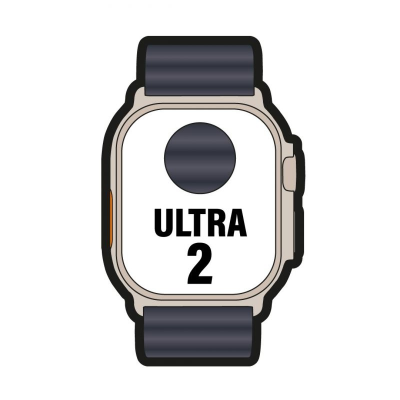 Apple watch ultra 2/ gps/ cellular/ 49mm/ caja de titanio/ correa ocean azul marino