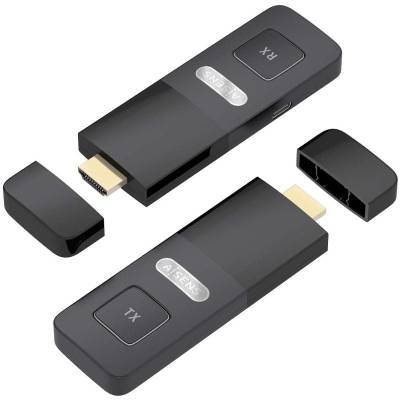 Adaptador de vídeo inalámbrico hdmi a hdmi aisens aswl-h2k30m001-bk