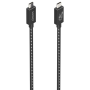 Cable usb 4.0 tipo-c aisens a156-0866/ usb tipo-c macho - usb tipo-c macho/ hasta 240w/ 40gbps/ 50cm/ gris