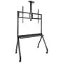 Soporte de suelo con ruedas tooq fs20208m-b para tv de 55-100'/ hasta 120kg