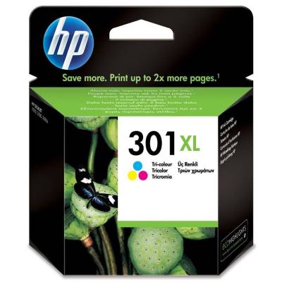 Cartucho de tinta original hp nº301 xl alta capacidad/ tricolor