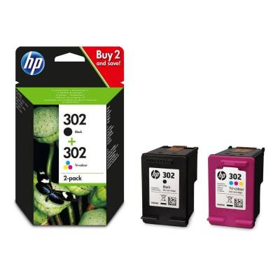 Cartucho de tinta original hp nº302 multipack/ negro/ tricolor