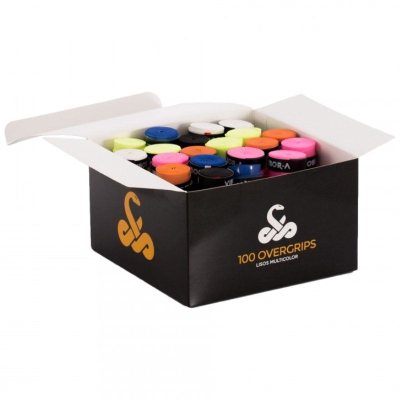 Caja de 100 overgrips vibor-a/ colores surtidos