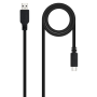 Cable usb 2.0 nanocable 10.01.2101-l150/ usb tipo-c macho - usb macho/ 1.5m/ negro