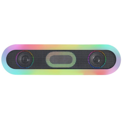 Barra de sonido con bluetooth mars gaming msb-orb/ 20w/ 2.0/ negra