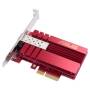 Tarjeta de red pci express-sfp+ asus xg-c100f/ 10gbps