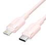 Cable usb tipo-c lightning vention lalpf/ usb tipo-c macho - lightning macho/ 27w/ 480mbps/ 1m/ rosa