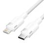 Cable usb tipo-c lightning vention lalwf/ usb tipo-c macho - lightning macho/ 27w/ 480mbps/ 1m/ blanco