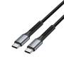 Cable usb tipo-c vention h15bf/ usb tipo-c macho - usb tipo-c macho/ 60w/ 480mbps/ 1m/ negro