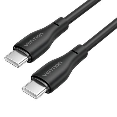 Cable usb tipo-c vention h27bf/ usb tipo-c macho - usb tipo-c macho/ 60w/ 480mbps/ 1m/ negro