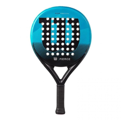 Pala de pádel wilson fierce elite 2/ azul y negro