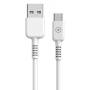 Cable usb 2.0 tipo-c muvit for change mcusc0003/ usb tipo-c macho - usb macho/ hasta 27w/ 1.2m/ blanco