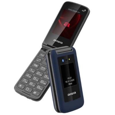 Teléfono móvil aiwa fp-30-4g bl para personas mayores/ azul