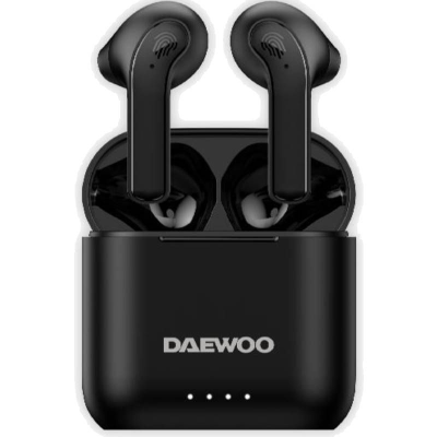 Auriculares bluetooth daewoo dw2020 con estuche de carga/ autonomía 5h/ negros