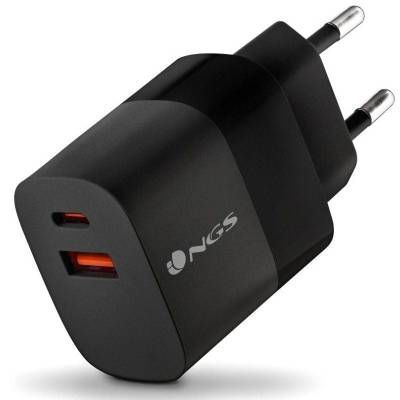 Cargador de pared ngs bud/ 1xusb tipo-c/ 1xusb/ 33w