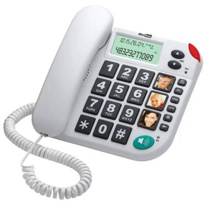 Teléfono maxcom kxt480/ blanco