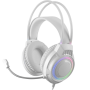 Auriculares gaming con micrófono mars gaming mh124w/ jack 3.5/ blancos