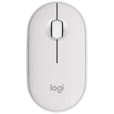 Ratón inalámbrico logitech pebble 2 m350s/ hasta 1000 dpi/ blanco