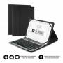 Funda con teclado subblim keytab pro bluetooth para tablets de 10.1'-10.8'/ negra