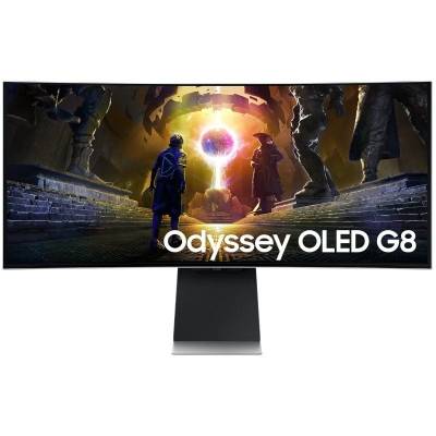 Monitor gaming ultrapanorámico curvo samsung g8 odyssey oled s34dg850su 34'/ wqhd/ 0.03ms/ 175hz/ multimedia/ regulable en 