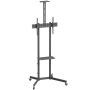 Soporte de suelo inclinable con ruedas/ soporte de cámara aisens ft70te-335 para tv 37'-70'/ hasta 45kg