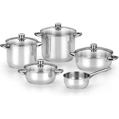 Pack batería de cocina monix optima2 ma50001/ cazo ø16cm/ ollas ø20 - 24cm/ cacerolas ø20 - 24cm/ acero inoxidable/ apta para 