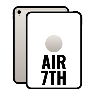 Apple ipad air 13' 7th wi-fi cell/ 5g/ m3/ 512gb/ blanco estrella