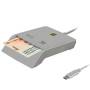 Lector de dni y tarjetas woxter pe26-198/ blanco/ usb 2.0