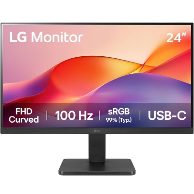 Monitor curvo lg 24u421a-b 23.8'/ full hd/ negro