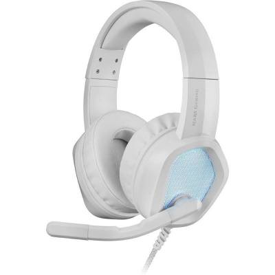 Auriculares gaming con micrófono mars gaming mh320/ jack 3.5/ blancos