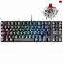 Teclado gaming mecánico mars gaming mkrevoprores/ switch rojo