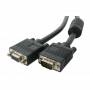 Cable svga 3go cvga10mf/ vga macho - vga hembra/ 10m/ negro