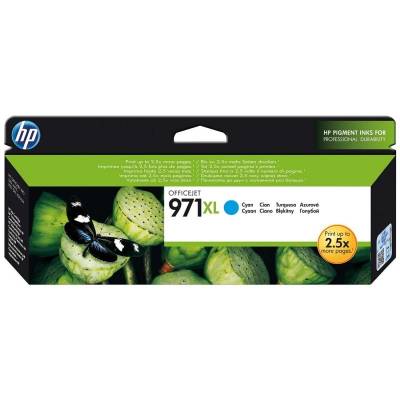 Cartucho de tinta original hp nº971 xl alta capacidad/ cian