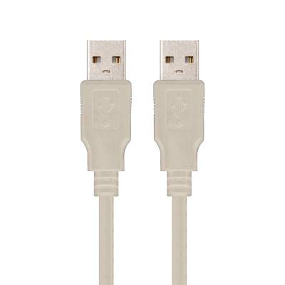 Cable usb 2.0 nanocable 10.01.0303/ usb macho - usb macho/ 2m/ beige