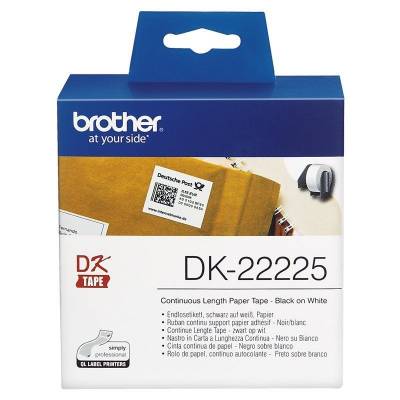 Rollo de papel continuo original brother dk-22225