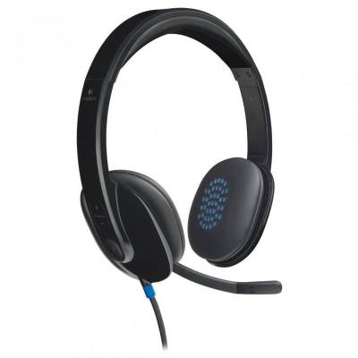 Auriculares logitech h540/ con micrófono/ usb/ negros