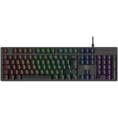 Teclado gaming mecánico hiditec gk400 argb/ switch rojo