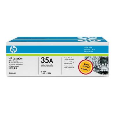 Tóner original hp nº35a multipack/ 2x negro