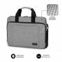 Maletín subblim air padding laptop bag para portátiles hasta 15.6'/ cinta para trolley/ gris