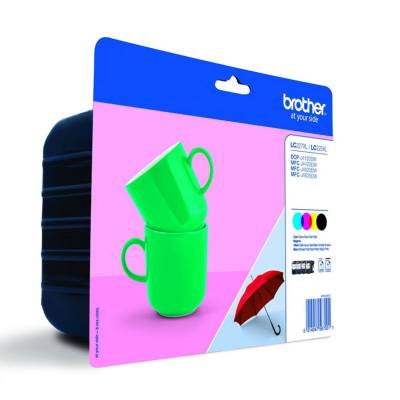 Cartucho de tinta original brother lc-227xl alta capacidad multipack/ cian/ magenta/ amarillo/ negro