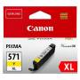 Cartucho de tinta original canon cli-571yxl alta capacidad/ amarillo