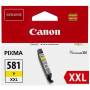 Cartucho de tinta original canon cli-581xxl alta capacidad/ amarillo