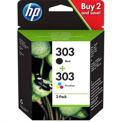 Cartucho de tinta original hp nº303 multipack/ negro/ tricolor