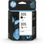 Cartucho de tinta original hp nº305 multipack/ negro/ tricolor