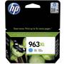 Cartucho de tinta original hp nº963 xl alta capacidad/ cian